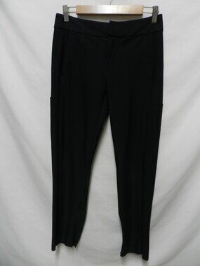 Athleta Stellar Trouser Pants knit ankle black w/ Stretch Pockets Size Sz 8